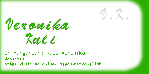 veronika kuli business card